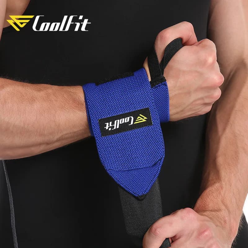 Tutore di supporto per polso avvolgente per allenamento di forza, sollevamento pesi e fitness - Aiuto per il polso regolabile per prestazioni migliorate