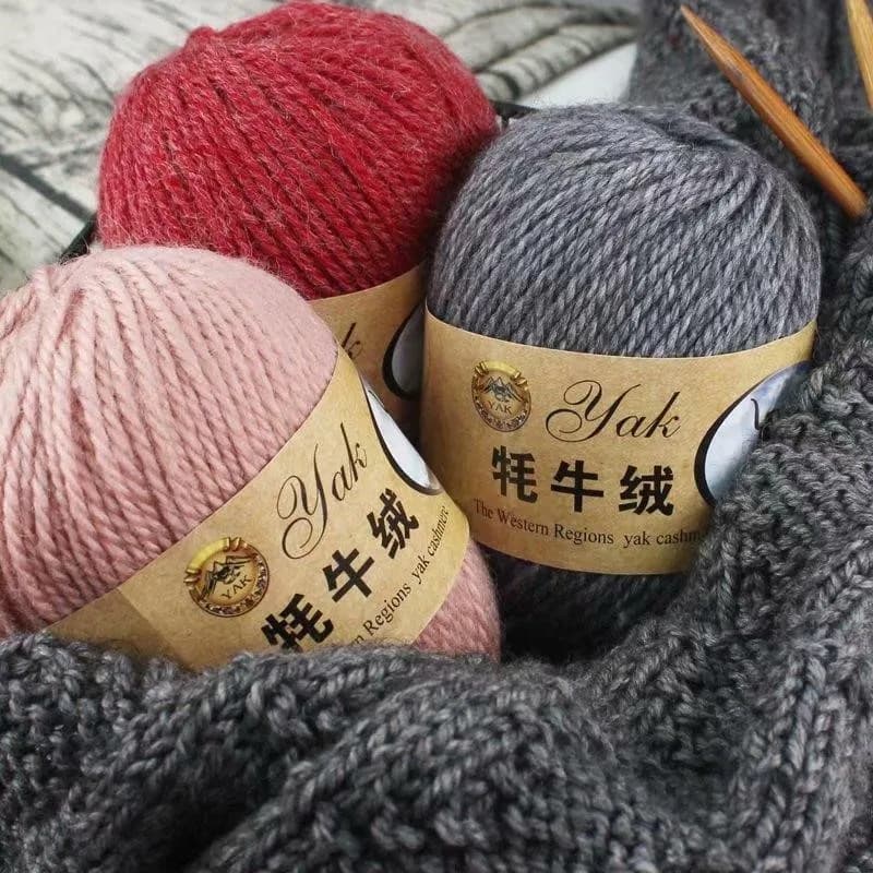 5 pz/500g Yak Sciarpa di Cachemire Filo Cappello Filo Bar Ago Ao Lana Lavorato A Mano Cappotto di Spessore Medio Maglia filato di Lana