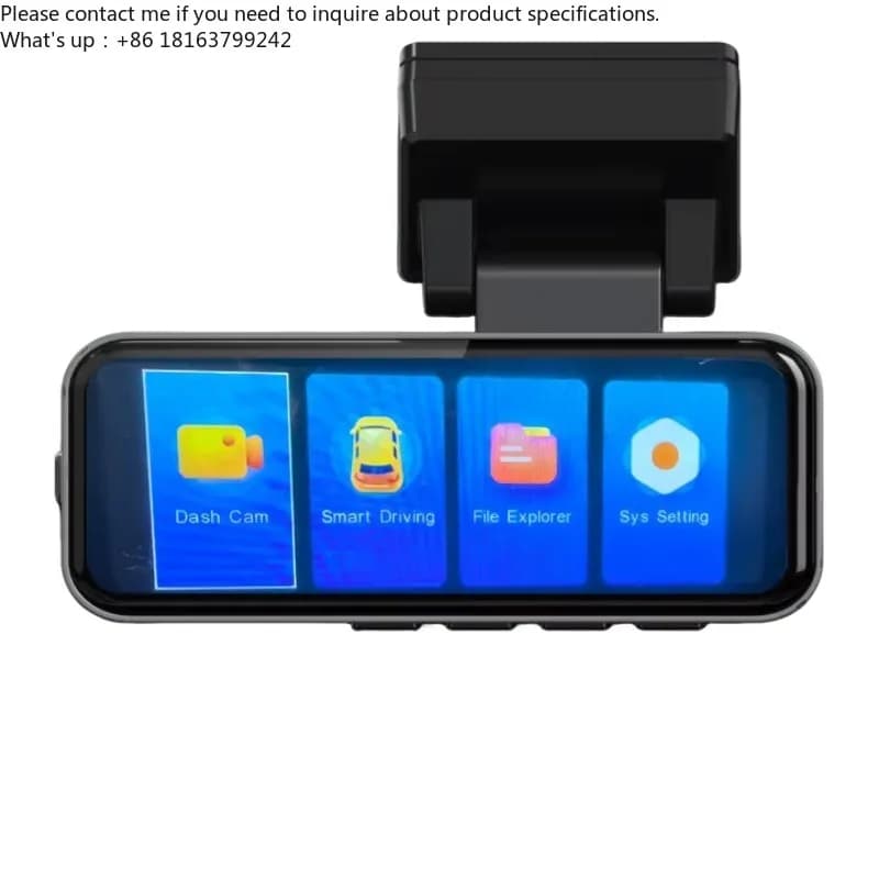 Dash Cam a Doppia Lente con Wifi, GPS, BSD, 4K Frontale + 2K Posteriore, Visione Notturna e Sensore G