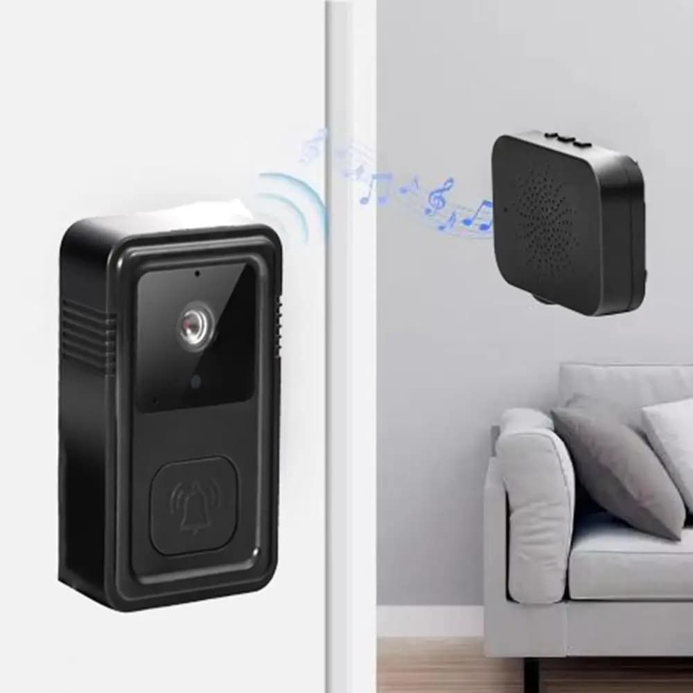 Campanello video WiFi autoadesivo Campanello wireless ricaricabile ad alta definizione Citofono bidirezionale con rilevamento del movimento