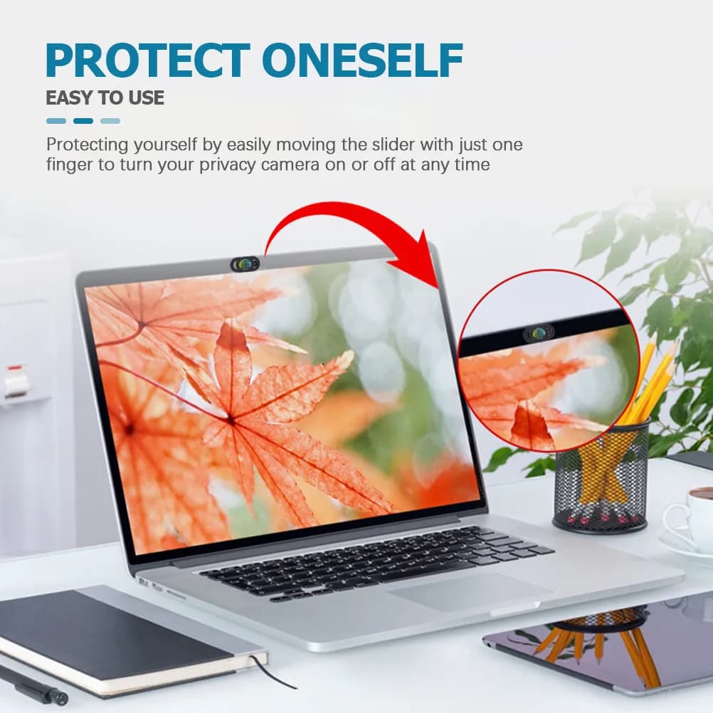 3Pcs Webcam Privacy Slider Cover for Laptop Phone Tablet Ultra Thin Slide to Open Shield