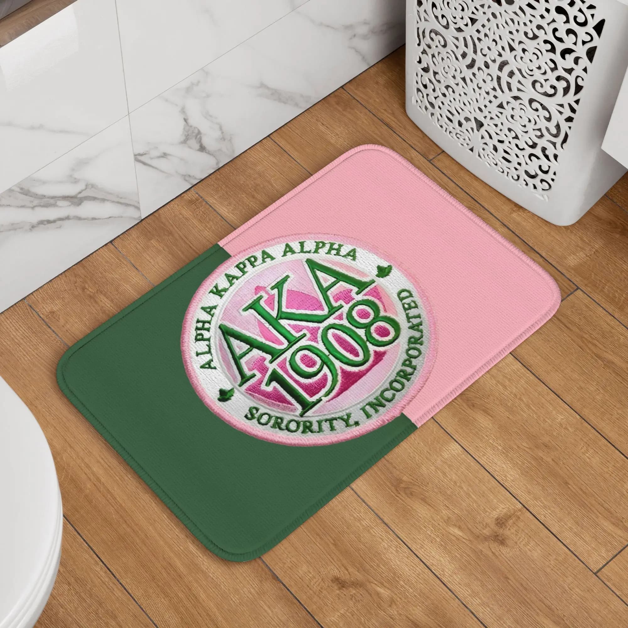 Tappetino Personalizzato AKA The First Historically African Sorority, Antiscivolo per Cucina, Bagno, Ingresso, Tappeto per Pavimento