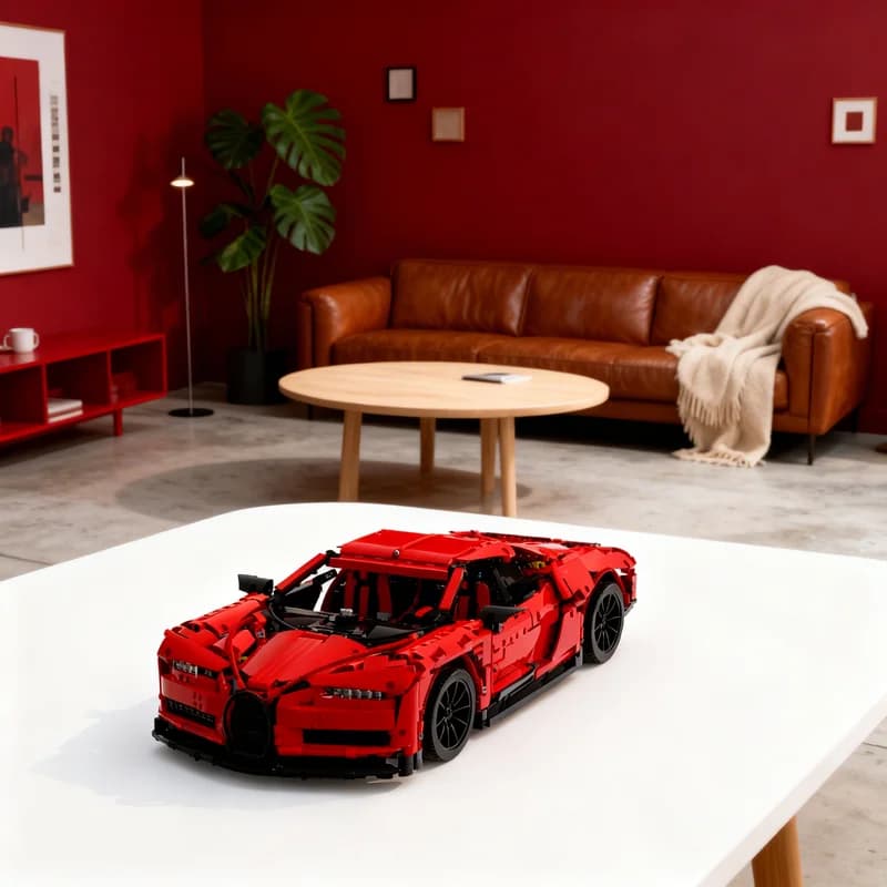 Set di Costruzioni MOC Bugatti Chiron Sport da 3747 Pezzi, Modello Tecnico, Regalo Creativo, Esposizione da Collezione, Premium per Adulti e Bambini