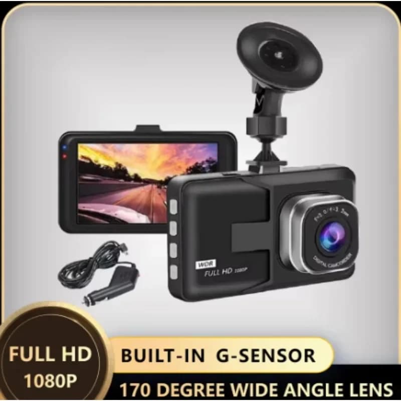 Q10 Dash Cam with Night Vision, DVR for Car, Vehicle Recorder, G-Sensor, DVR HDR, Dashcam with Loop Recording, 1080P, New