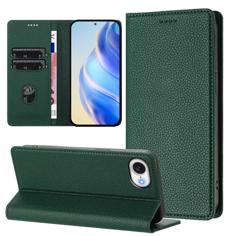 Custodia a Portafoglio in Pelle con Slot per Carte per iPhone 16E 2025, Cover Magnetica in Pelle per Apple iPhone 16E SE4 iPhone16E 2025