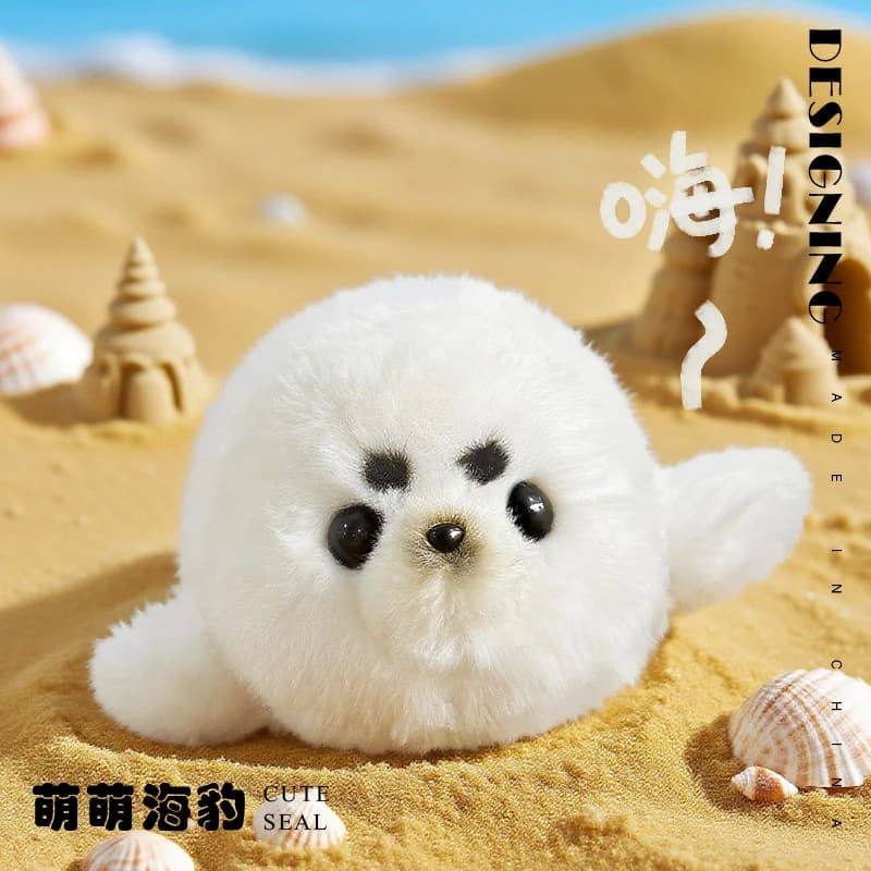 32/45/50 centimetri Sigillo Bianco Peluche Giocattolo Kawaii Animale Marino Sigillo Peluche Bambola Dormire Cuscino di Tiro Accompagnamento bambola Acquario souvenir