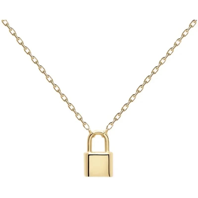 Collane con ciondolo a lucchetto metallico divertente Minar da donna, girocolli in rame placcato oro 14K e argento, all'ingrosso, per uso quotidiano