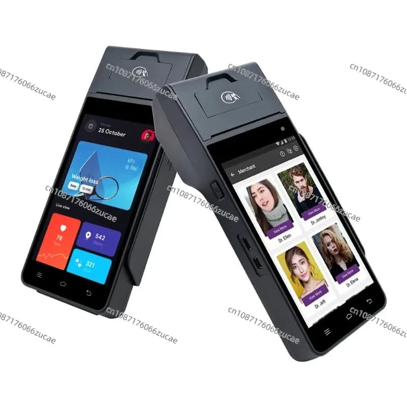 POS Z90 Android 12 Ristorante Ordinazione e pagamento/Lettore di schede IC e NFC magnetico con dispositivo POS per impronte digitali e stampante