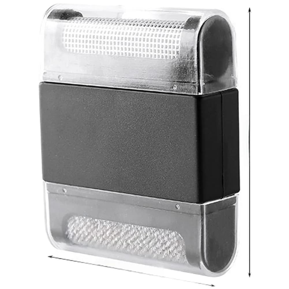 Manual Fabric Shaver Lint Remover with Dual Head for Clothes Fuzz Pet Hair Removal Portable White Black 10x10x5cm