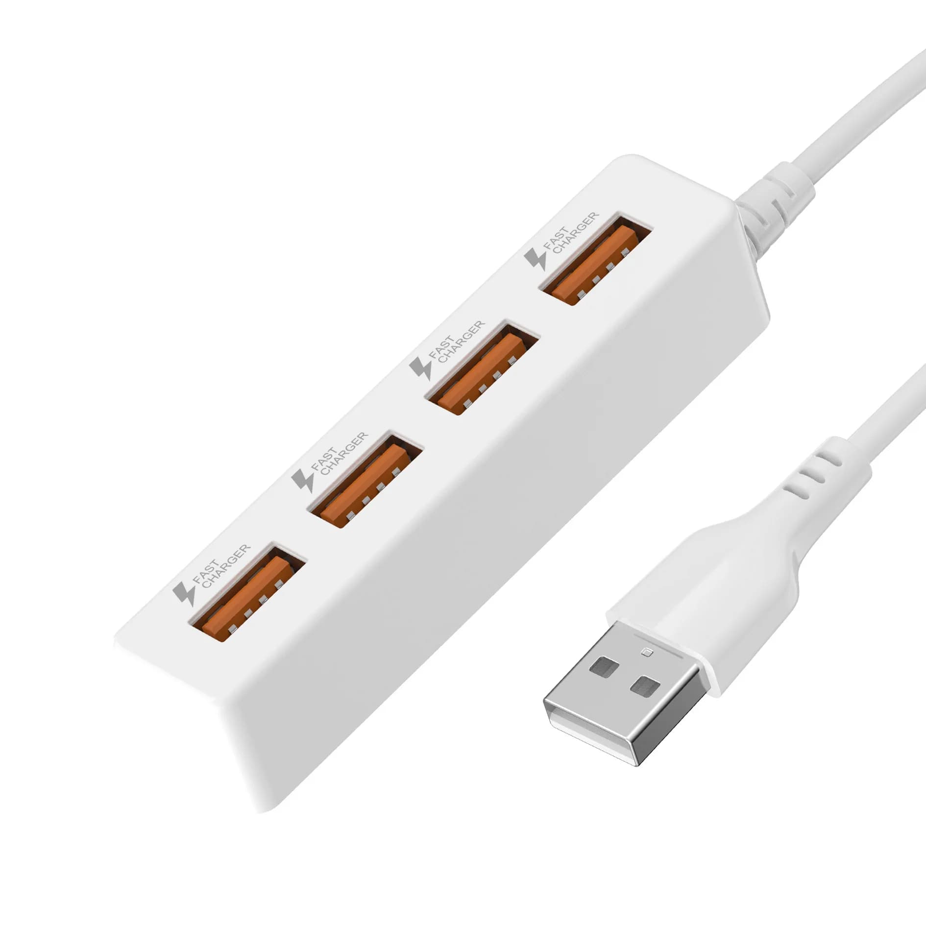 Hub USB 4 porte USB 2.0 con cavo Mini hub splitter USB Utilizzare adattatore di alimentazione Presa multipla per PC portatile Notebook