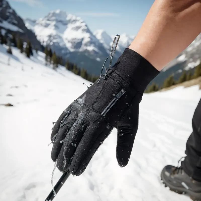 ✰ ✪ 1 paio di guanti invernali per uomo e donna - Guanti termici impermeabili per climi freddi, per correre e ciclare con dita touchscreen
