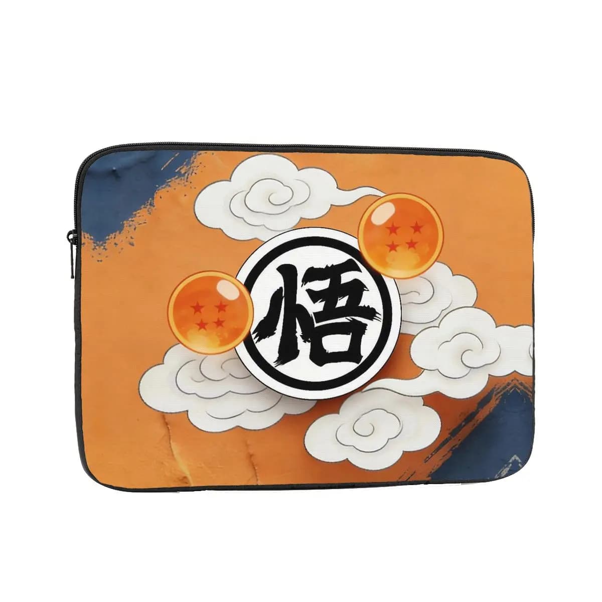 Custodia Protettiva per Laptop 12 13 15 17 Pollici, Borsa per Notebook Macbook Air Pro DBZ Kakarot Goku Kanji Go, Custodia Antiurto