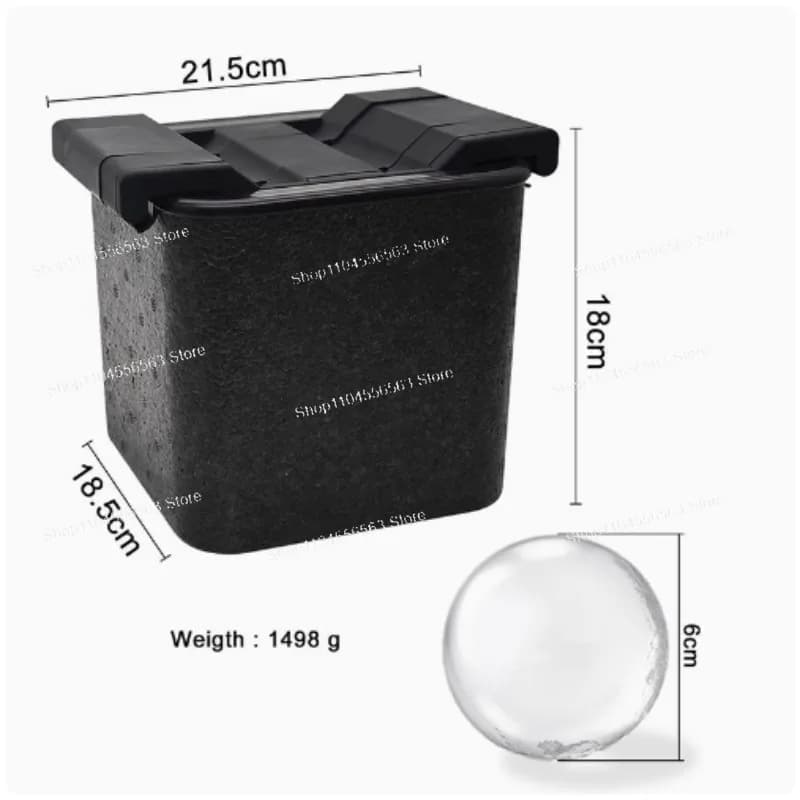 Grande stampo per gel di silice per hockey su ghiaccio, teschio per hockey su cubetti di whisky, contenitore per ghiaccio, stampo per reticolo di ghiaccio con cubetti di cristallo