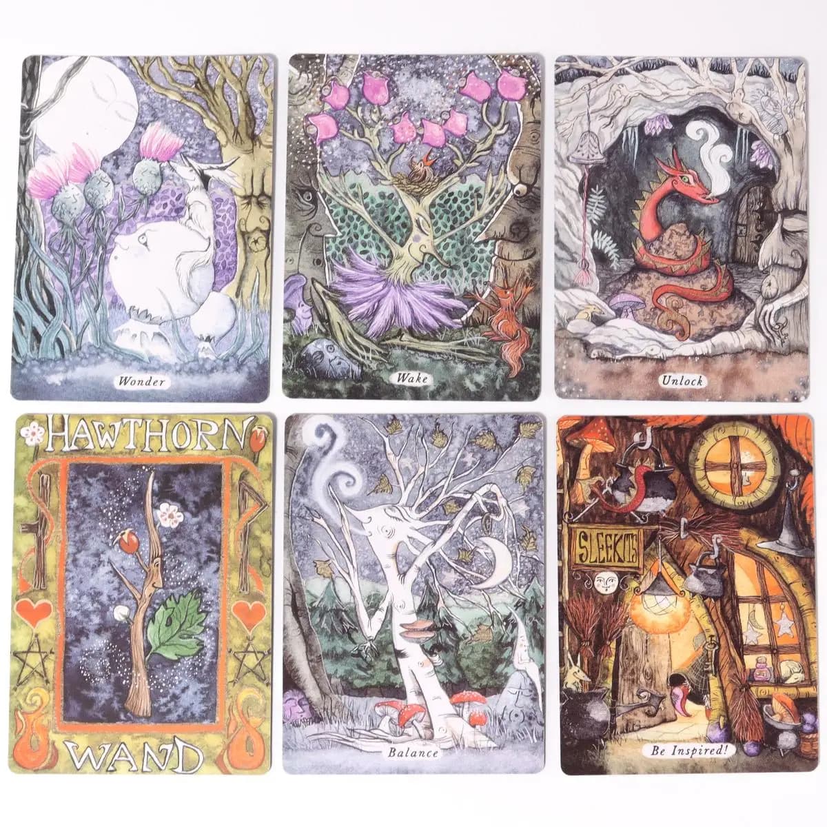 I segreti di Wand Wood An Oracle Deck un nuovissimo 44 Card Oracle Deck divinazione Entertainment gioco da tavolo 11*6.5cm