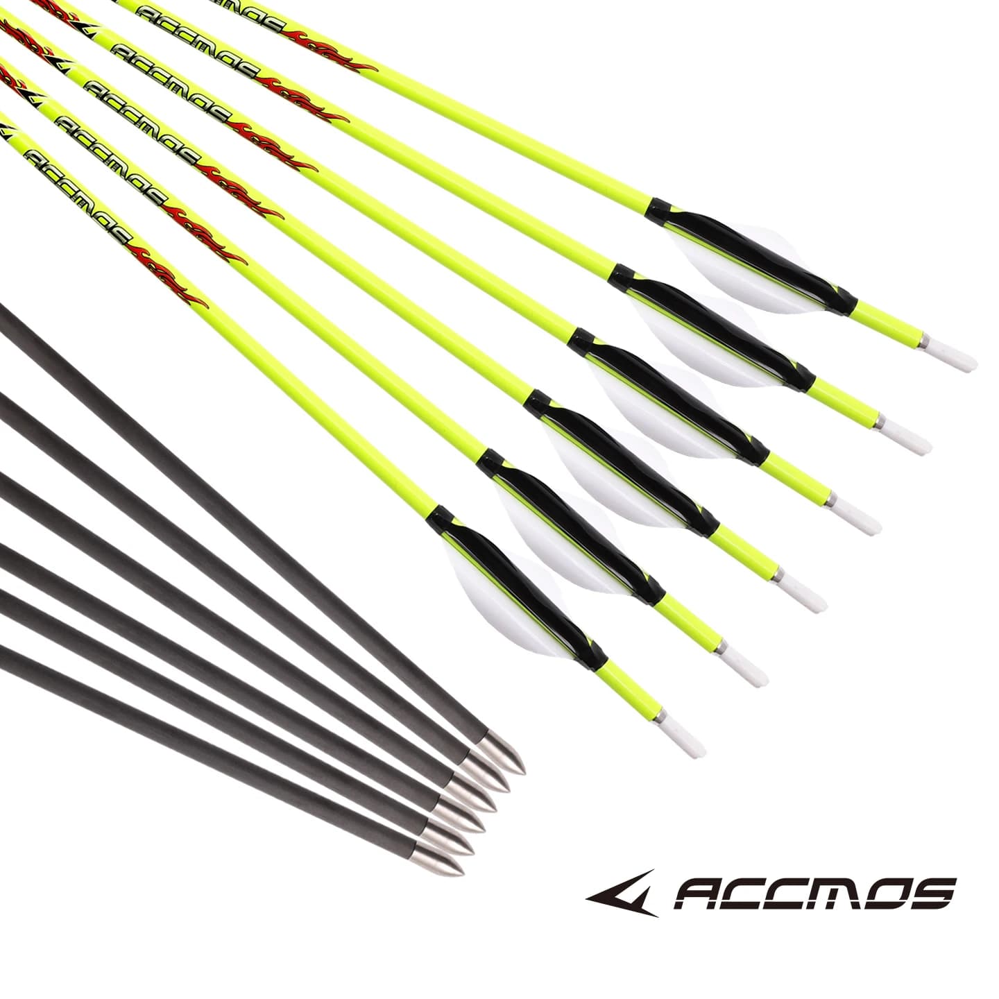 12Pcs Pure Carbon Archery Arrows 4.2mm ID Spine 400-1000 Straightness 0.003 Shaft with Spiral Vanes For Target Shooting
