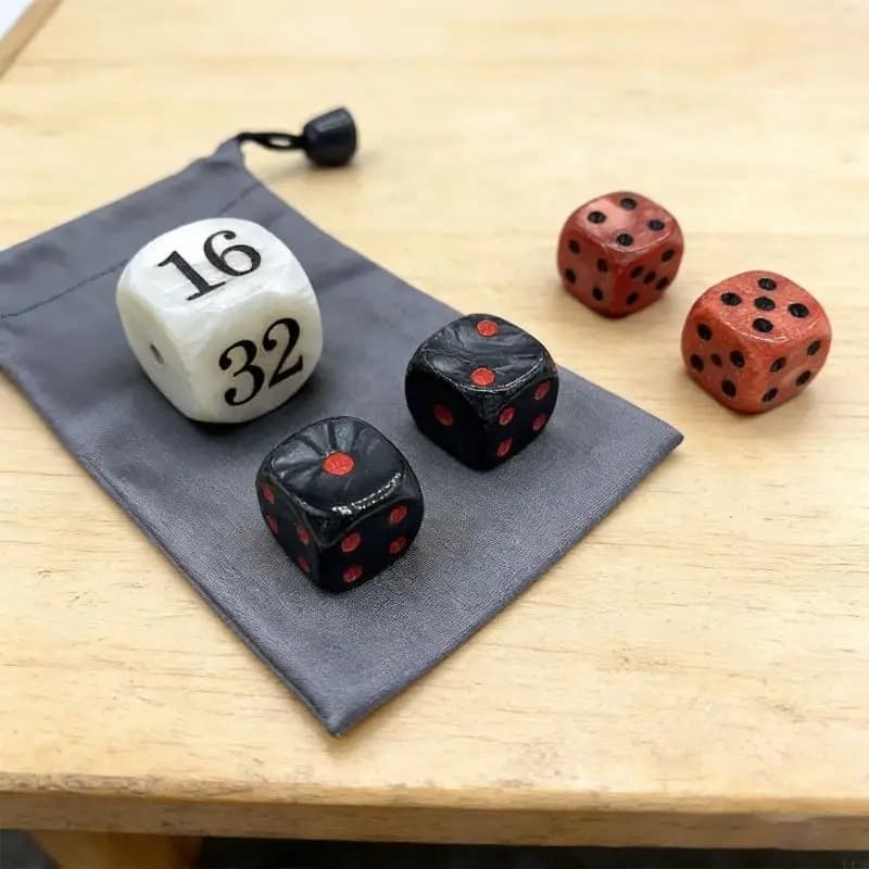 Set dadi con perle backgammon Cubi raddoppianti da 22 mm dadi da 16 mm con custodia, Accessori da gioco Regalo
