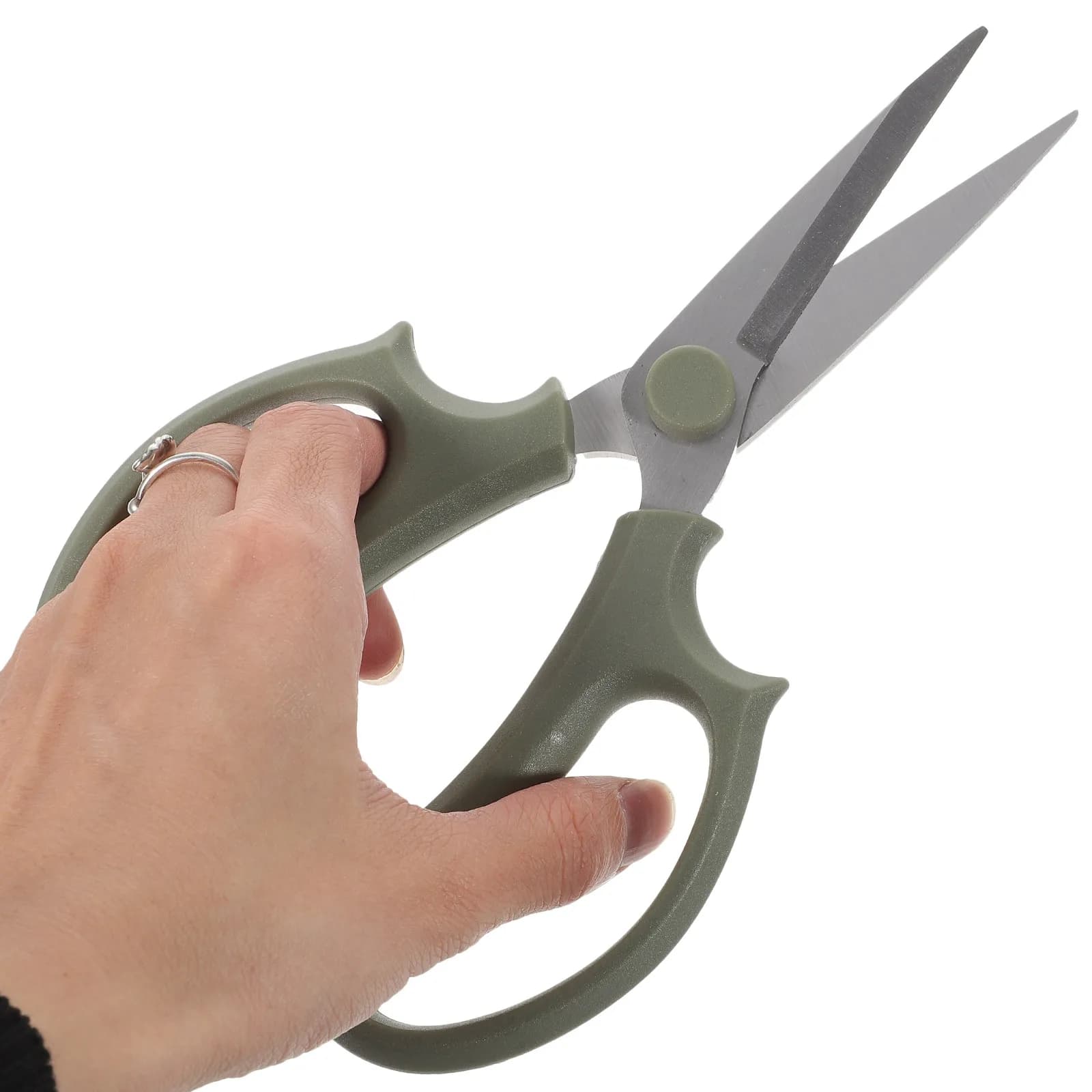 Forbici da Fiori in Acciaio Inox con Punta Affilata, Impugnatura Ergonomica Antiscivolo, Cesoie per Potatura, Giardinaggio e Taglio Rami