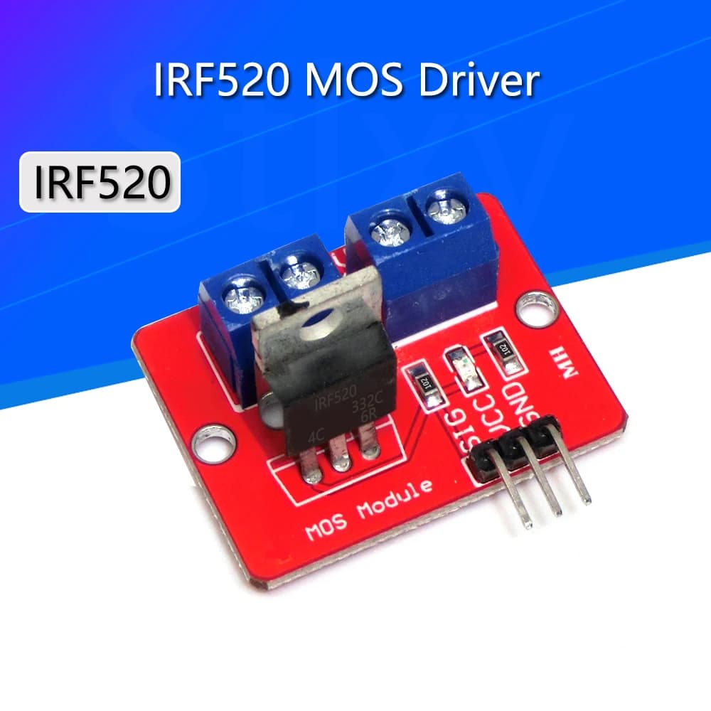Smart Electronics, Smartwatch, Smart Fitness Bracelets 0-24V Top Mosfet IRF520 MOS Driver Module For MCU ARM Raspberry Pi For DIY Kit