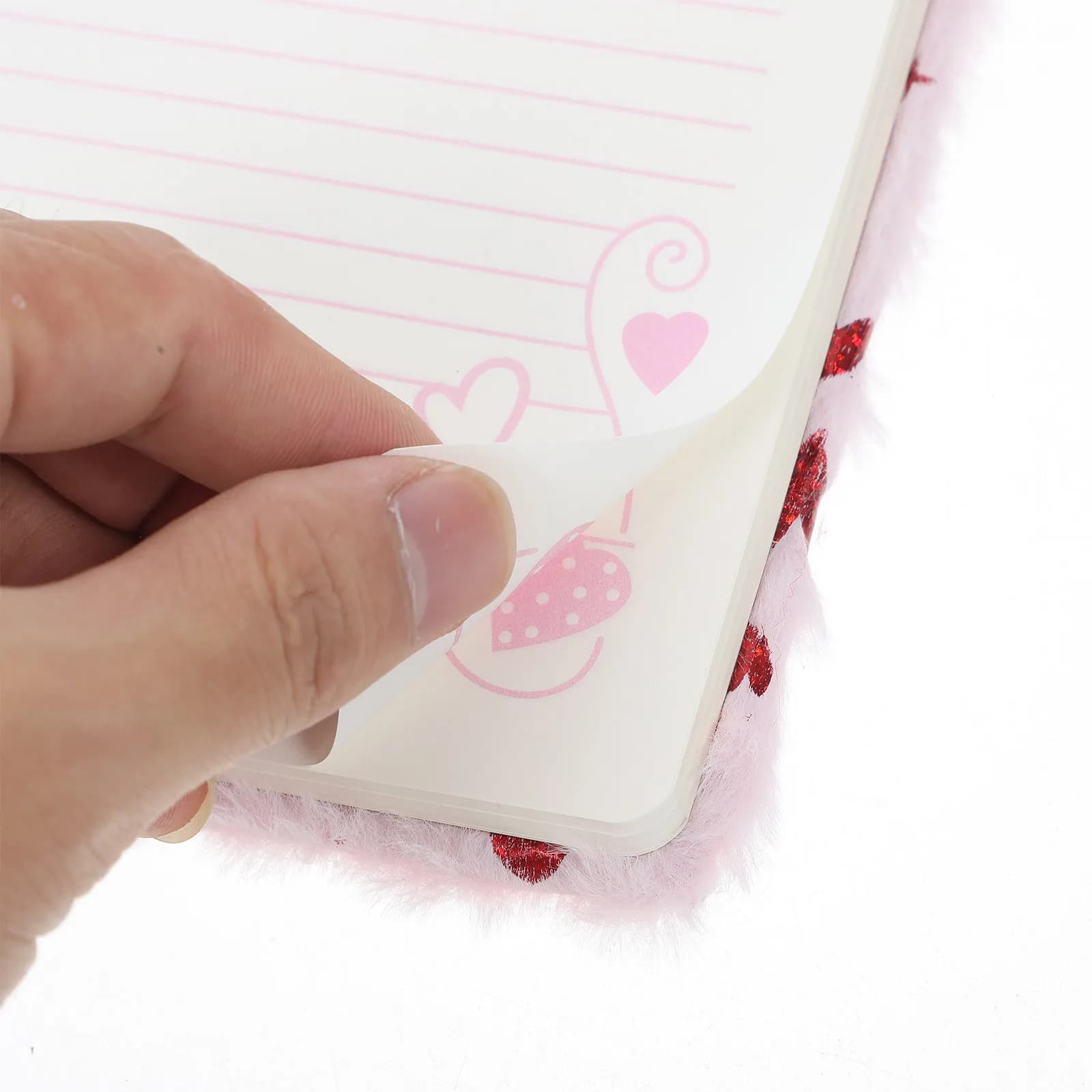 Quaderno a forma di cuore di San Valentino, copertina morbida, diario multifunzione, agenda, libretto per appunti quotidiani, adorabile articolo per la scrittura