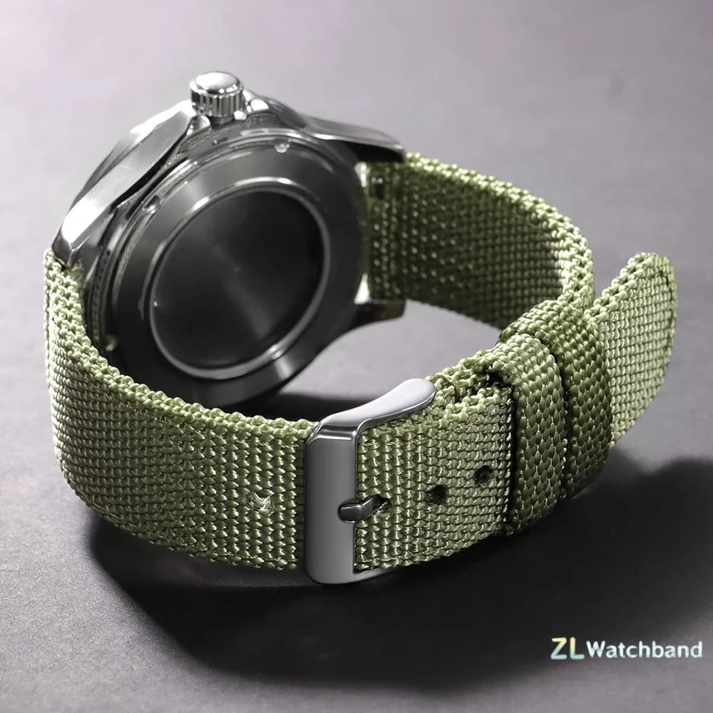 Cinturino per orologio sportivo in nylon con sgancio rapido, cinturino intrecciato per uomo e donna, 18mm 20mm 22mm 24mm, braccialetto sportivo universale militare