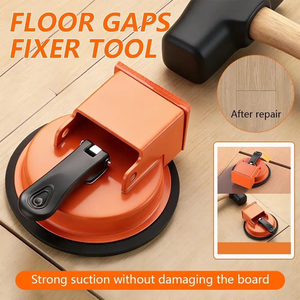 Floor Gap Fixer Tool Heavy Duty Steel Suction Plank Grabber for LVP with Vacuum Lock Seasonal Expansion Repair Kit