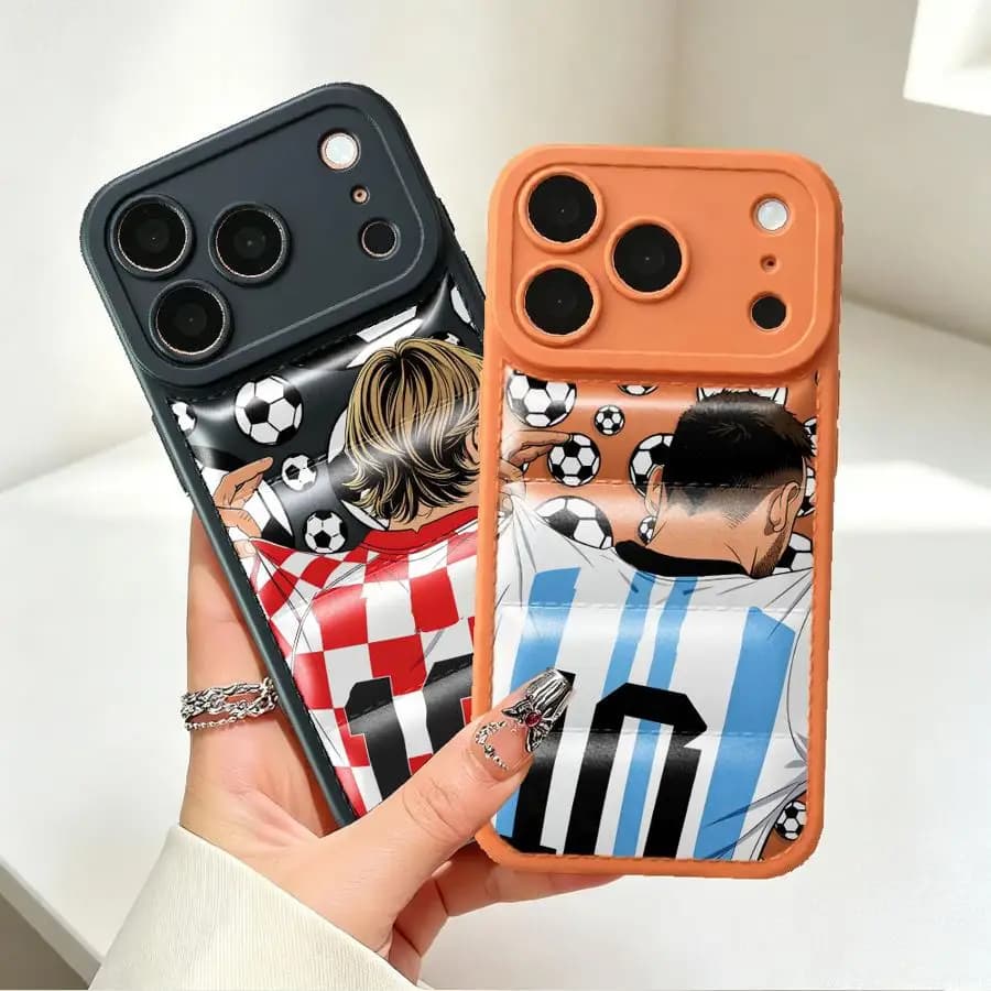 Funny Football Number TPU Phone Cover Case for Apple iPhone 17 Pro Max 15Pro 12 Plus 16e 17e 14 16 11 13 Pro