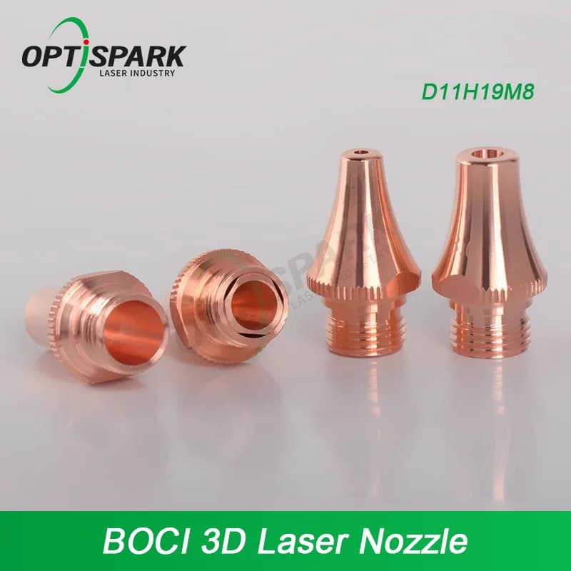 Boci 3D Laser Cutting Nozzles M8 H19 D11 Single Double Layer Pipe Cutting Machine Accessories For Boci BLT310T BLT421TS BLT441T