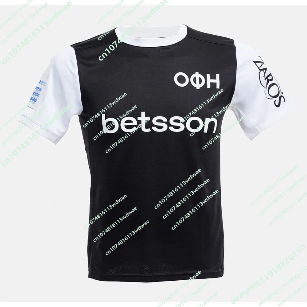 Nuova Maglia Calcio OFI Crete Grecia Estate 2026 Stampa 3D T-Shirt Sportiva da Uomo per il Tempo Libero, Maglie da Calcio per Bambini, Ragazzi e Tifosi della Famiglia