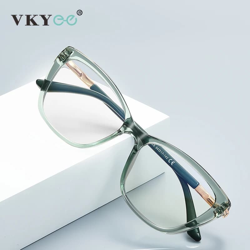 VICKY Occhiali da lettura anti-luce blu da donna dal design personalizzato con farfalla classica semplice Prescrizione personalizzabile PFD2233