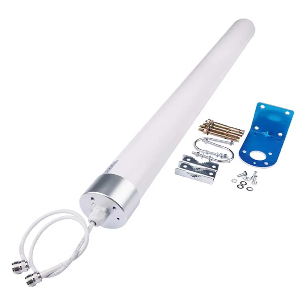 Antenna Dual Polarity Mimo Wifi a Banda Larga 3G 4G LTE 5G per Modem Router, Amplificatore Cellulare Omnidirezionale da Esterno per Verizon AT&T