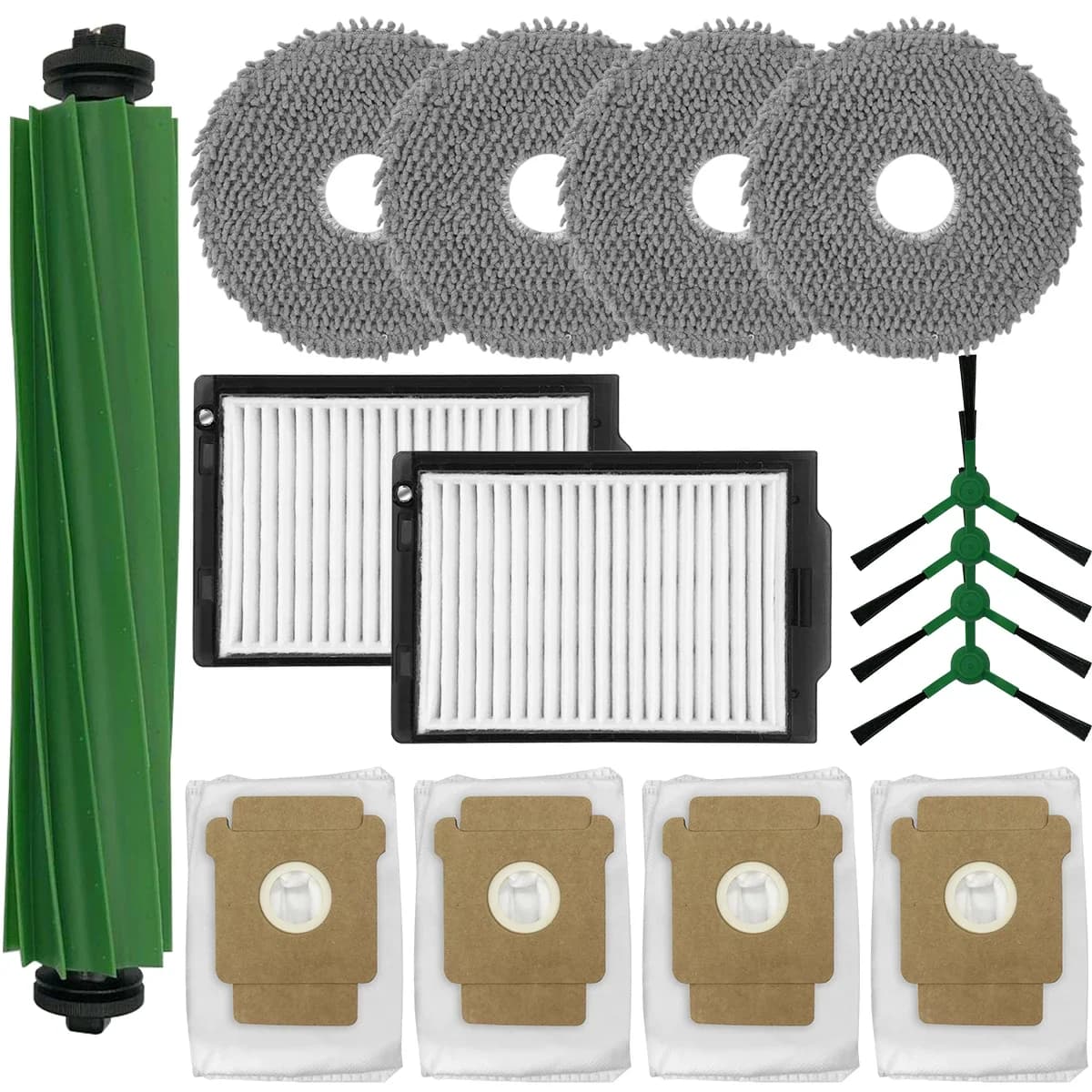 HOME TIMES Kit di parti di ricambio da 15 pezzi per iRobot Roomba Plus 405 Combo/505 Combo Robot aspirapolvere