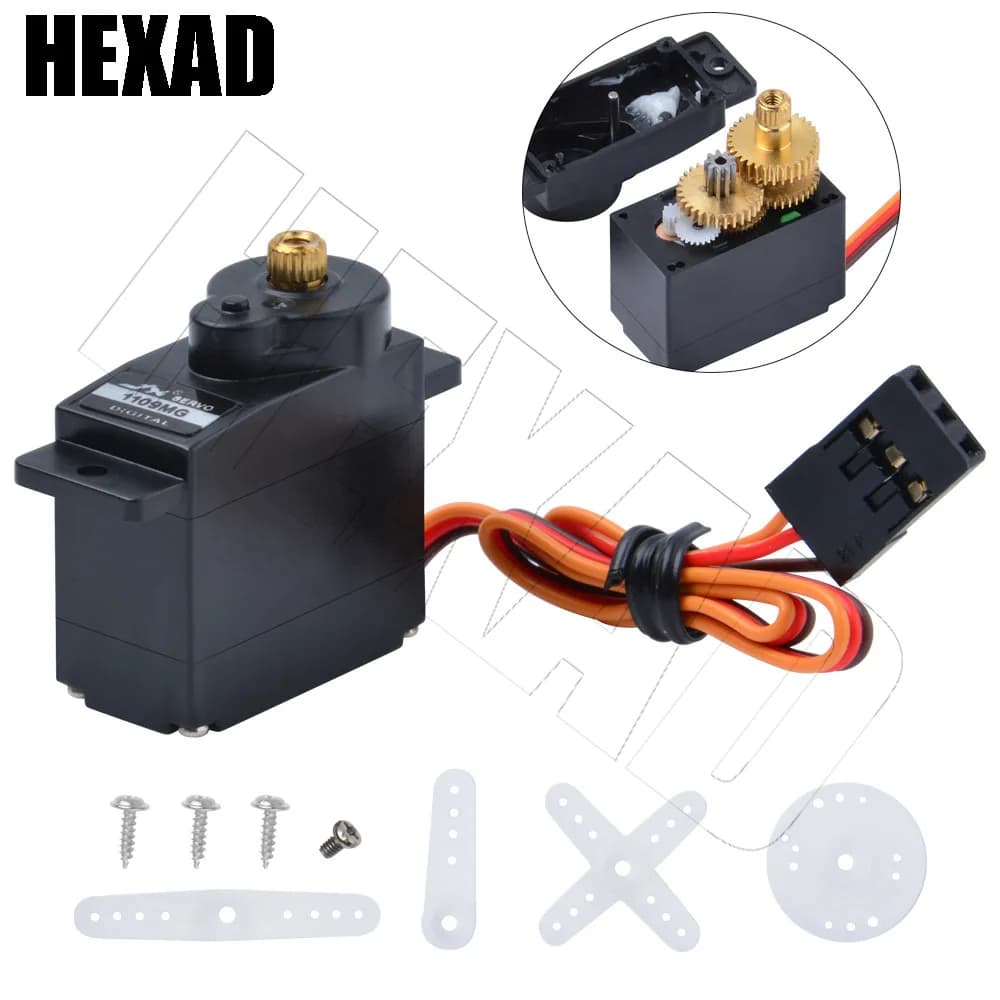 1 pz JX Servo PDI-1109MG 9g 2.5kg Metal Gear digital Core Servo per ala fissa applicare a 1/18 RC auto barca Robot braccio elicottero