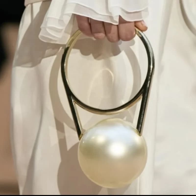 Pochette da sera di design di lusso con manico a sfera Borsa da donna in acrilico Borsa da sposa creativa di fascia alta da bowling Borsa da festa da donna