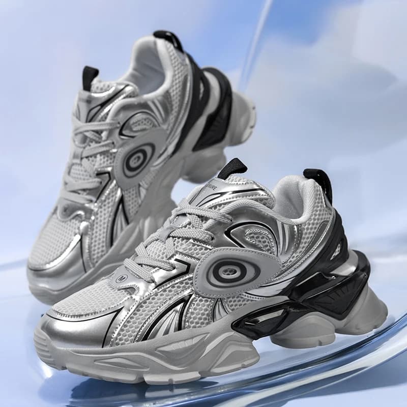 Scarpe da Corsa da Uomo con Fibbia Rotante e Piastra in Carbonio, Impermeabili, Traspiranti, con Suola Spessa e Ammortizzazione, per Outdoor, Strada e Fuoristrada
