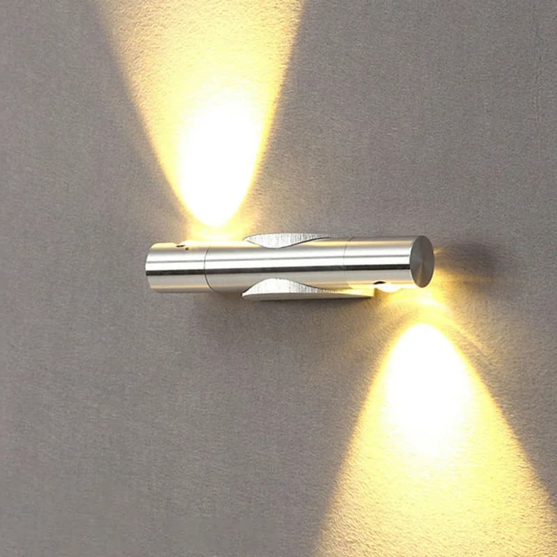 Il corridoio della luce da parete a doppia testa per interni semplice e moderno può essere ruotato Lampada da parete ad angolo Lampada da parete per soggiorno, camera da letto