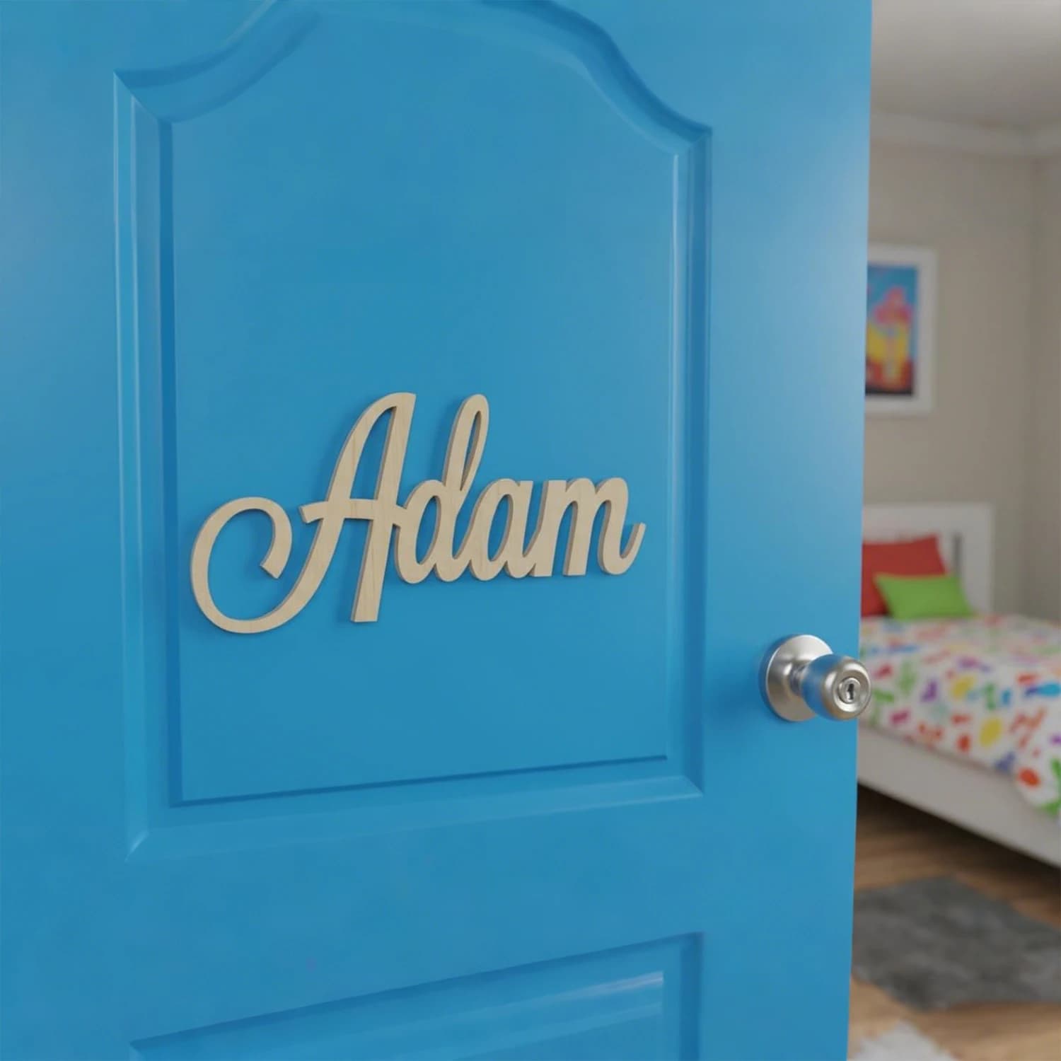 1pc Customized wooden wall decoration, Customizable name, Decorations for bedrooms, offices, and children's rooms