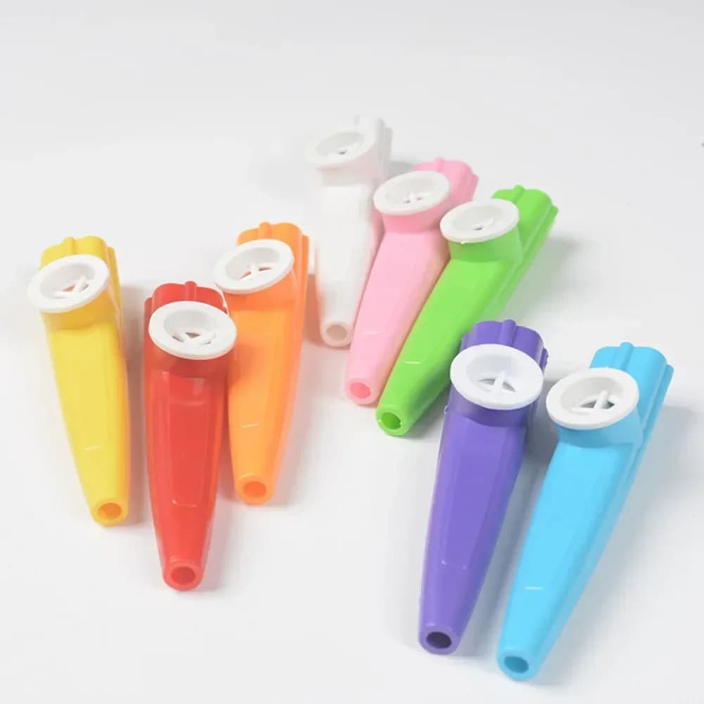 Plastica Kazoo Bocca Flauto Strumento musicale per principianti Regalo per feste Ukulele professionale Tastiera per pianoforte Chitarra Regali per bambini