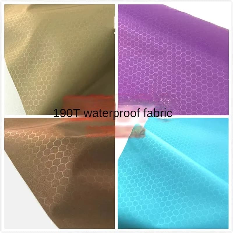 Tessuto ombrello impermeabile 190T per metro per fodera per tenda da doccia cucito moda motivo a nido d'ape panno sottile liscio viola