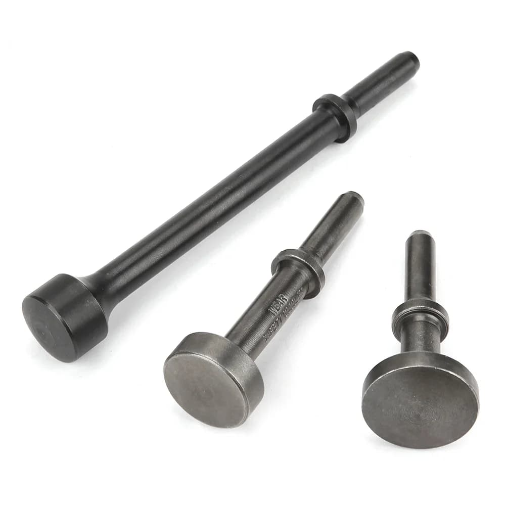 1Pc Levigante Derive pneumatiche Martello ad aria Set di punte Lunghezza estesa Strumento di impatto Acciaio al cromo molibdeno
