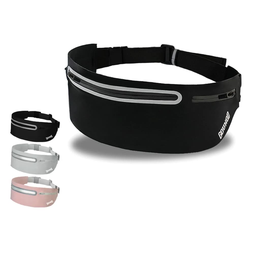 1 pz waterproof sporty running waist bag for men women waist suitable for runner travel hiking fishing training