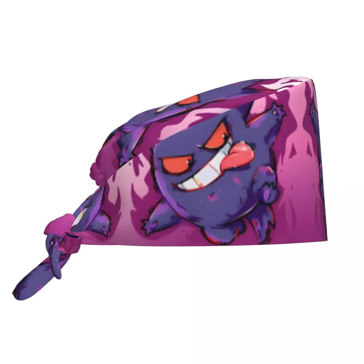 Cappello da lavoro personalizzato Pokemon Gengar, unisex, fantasia fantasma magico, per infermieri e operatori sanitari