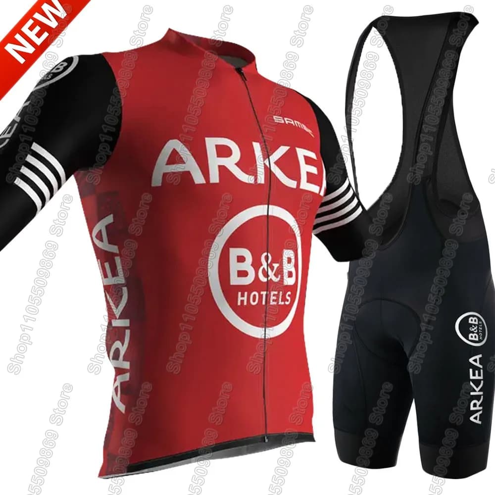 Arkea BB Hotel Samic Team Cycling Jersey 2026 Set Clothing Men Road Bike Shirt Suit Bicycle Bib Shorts MTB Maillot Wear Ropa