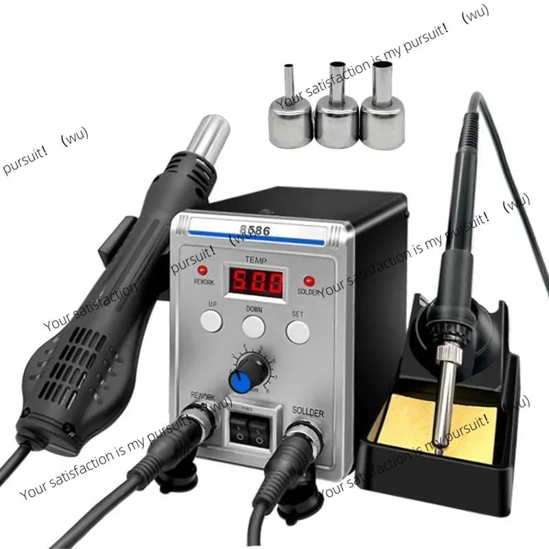 Pistola termica da tavolo per saldatura. Tavolo per saldatore elettrico con controllo digitale della temperatura
