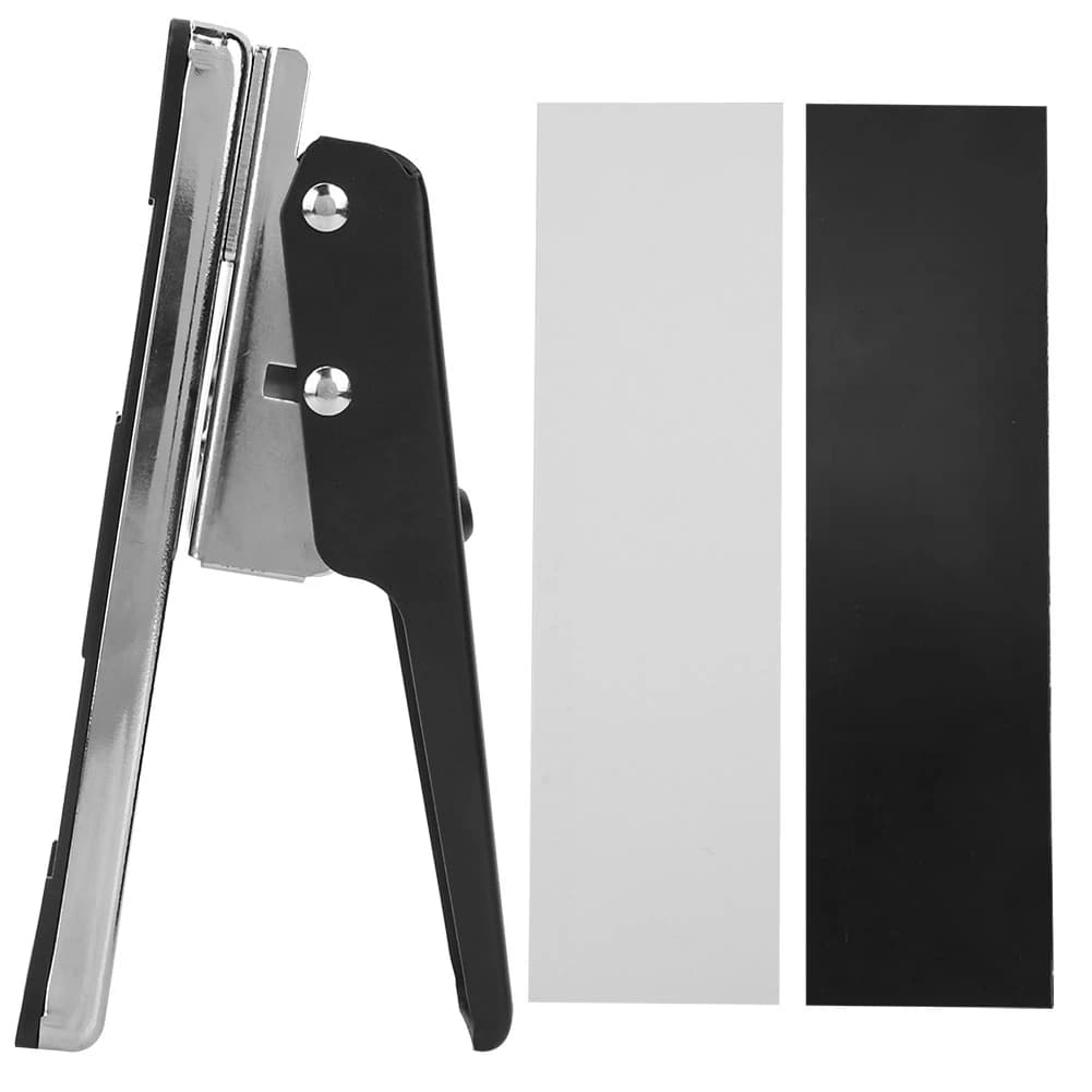 Strumento Fai-da-Te per Creare Plettri per Chitarra e Basso con 2 Stampi, Accessorio in Metallo