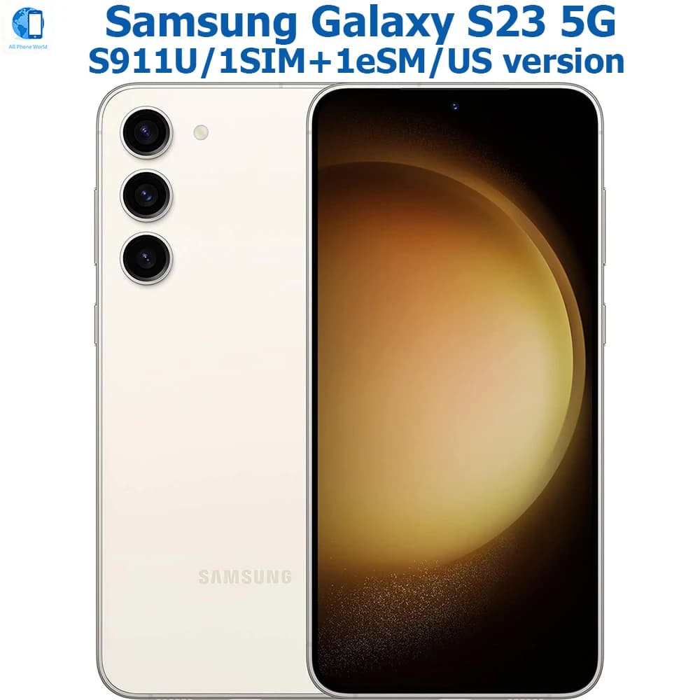 Samsung Galaxy S23 5G Smartphone Android, Schermo 6.1 Pollici, 8GB di Memoria, Fotocamera 50MP, Batteria 3900mAh, NFC, 120Hz, Versione USA Sbloccata