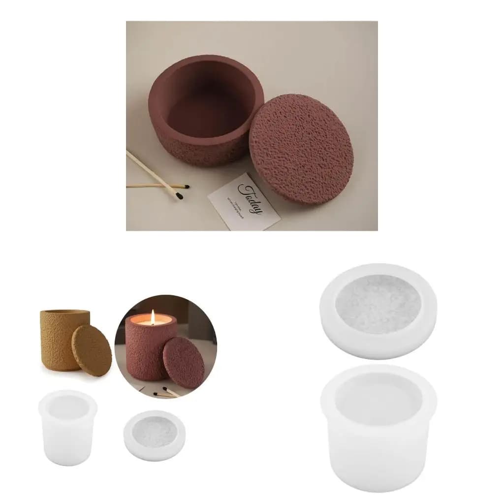 Silicone Organizers Mould Storage Cup Makeup Brush Storage Resin Jar Mold