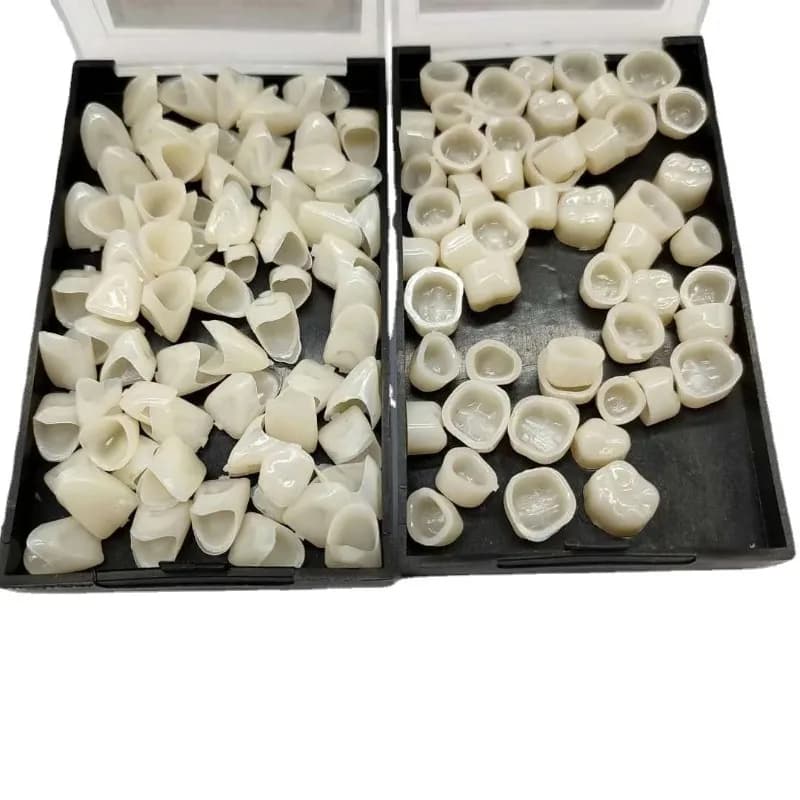 70/50pcs Dentali Dentali Veneers Whitening False Protective Resin Temporarily Corona Kit Porcelain Replacement Kit Dentale Material Oral Hygiene