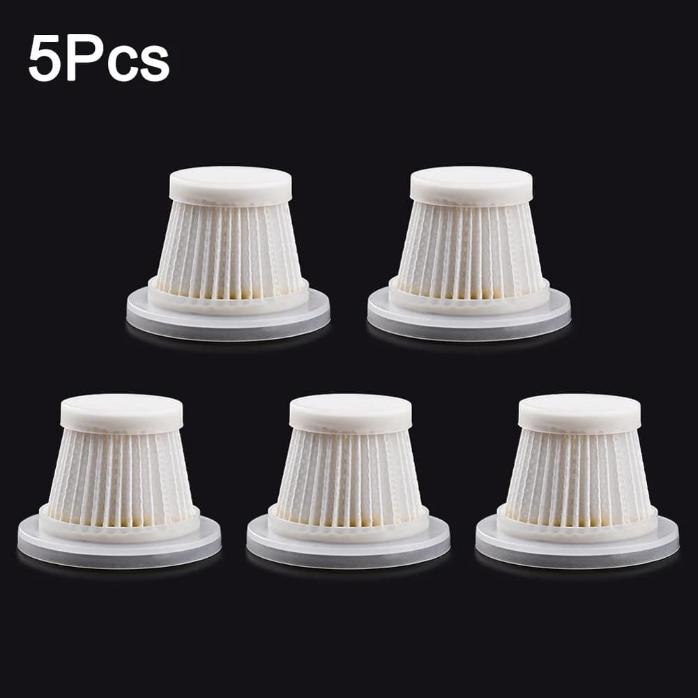 5 pezzi di filtri lavabili per aspirapolvere senza fili, filtro HEPA di ricambio, elemento filtrante riutilizzabile, accessori per aspirapolvere portatile