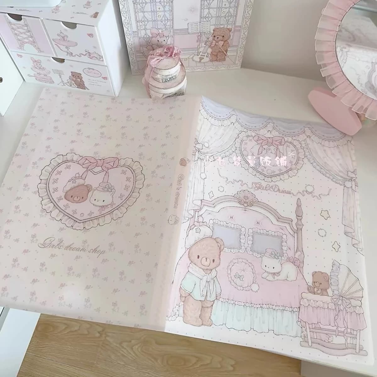 Portadocumenti in carta per cartoni animati portadocumenti A4 cartella in carta informazioni sulla gravidanza raccoglitore per libri raccoglitore per ufficio scuola 40 pagine