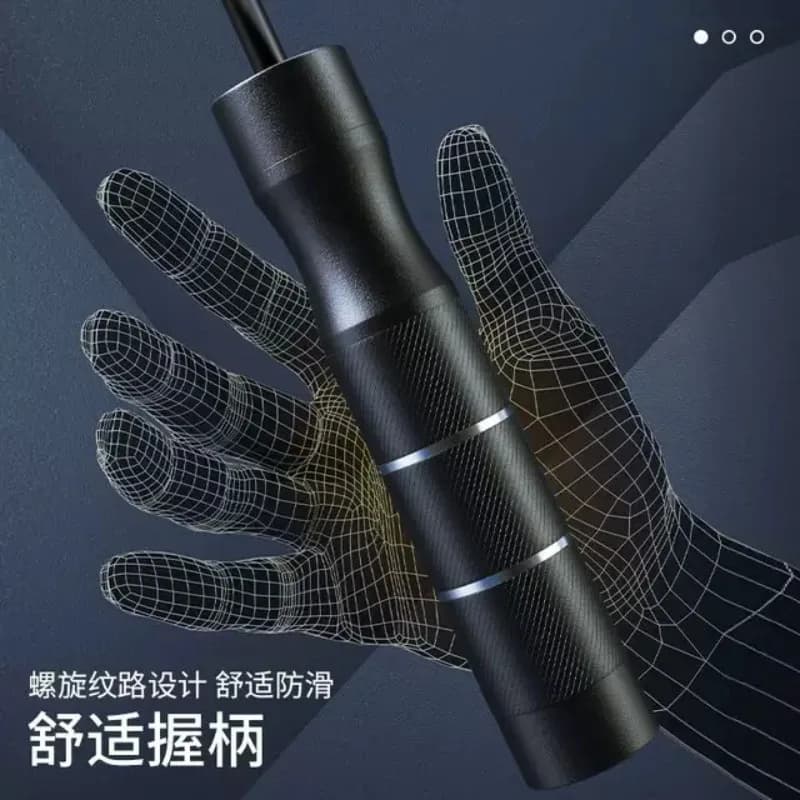 9mm Thick Weighted Jump Rope Metal Anti‑Slip Handles Heavy‑Duty Portable Skipping Rope for Home Cardio Body Building Training